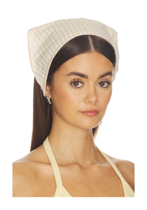 FAITHFULL THE BRAND Lucia Head Scarf in Yellow.