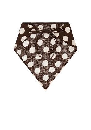 FAITHFULL Simona Head Scarf in Brown.