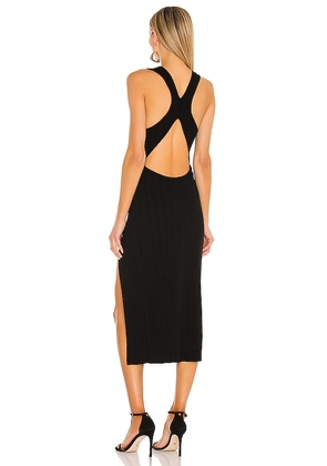 Michael Costello x REVOLVE Variegated Rib Bodycon Dress in Black. Size M. Also in XL.
