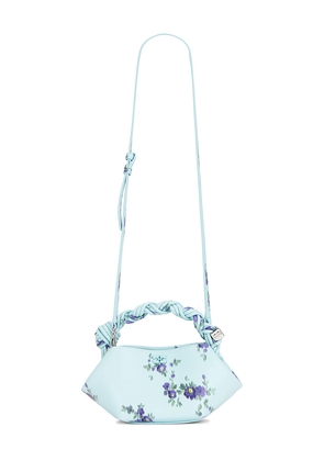 Ganni Bou Mini Print Bag in Blue.