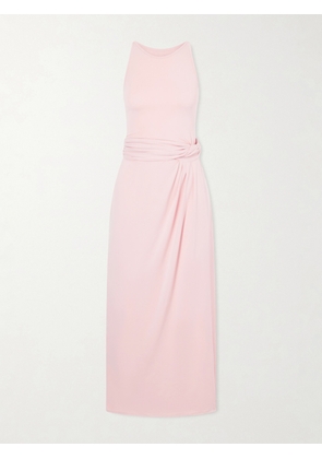 Another Tomorrow - Stretch-jersey Midi Dress - Pink - x small,small,medium,large,x large