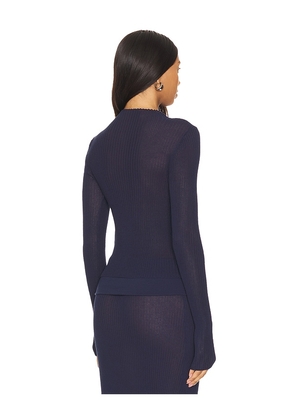 Lovers and Friends Ellison Sheer Top in Navy. Size M. Also in S.