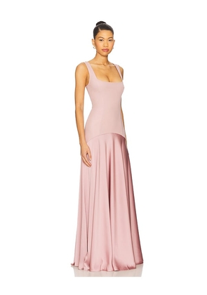 L'Academie Sidney Gown in Mauve. Size XS. Also in XXS, S, M, L, XL.