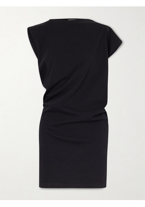 AGOLDE - Beth Cotton-jersey Mini Dress - Black - x small,small,medium,large,x large