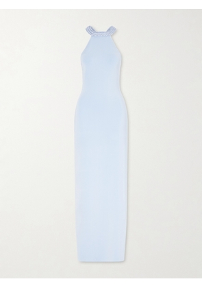 Cult Gaia - Cassidy Knitted Halterneck Maxi Dress - Blue - x small,small,medium,large