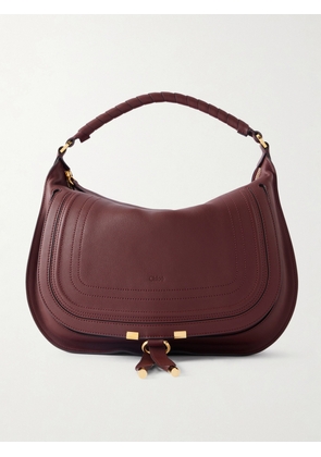 Chloé - Marcie Leather Tote Bag - Burgundy - One size