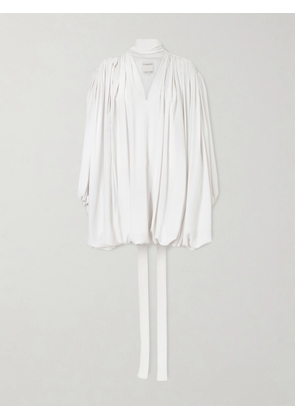 Calvin Klein Collection - Allegra Belted Silk Crepe De Chine - White - IT36,IT38,IT40,IT42