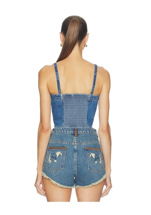 LEVI'S Denim Tube Top in Blue. Size S. Also in XS, M, L.