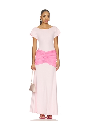 OW Collection x REVOLVE Gaia Maxi Dress in Pink. Size XL. Also in L, M, S, XS.