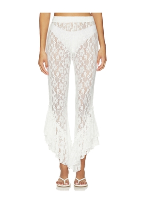 My Beachy Side Lotus Pants in Ivory. Size S. Also in M, L.