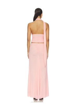 MAJORELLE Chantal Halter Top in Rose. Size XXS. Also in XS, S, M, L, XL.