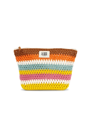 Marie Marie Amsterdam Pouch Large in Brown,Yellow.