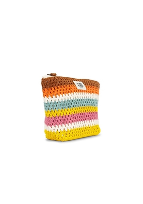 Marie Marie Amsterdam Pouch Large in Brown,Yellow.