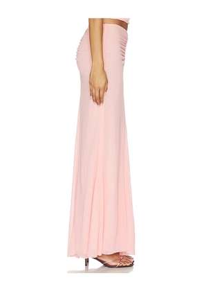 MAJORELLE Chantal Maxi Skirt in Rose. Size XXS. Also in XS, S, M, XL.