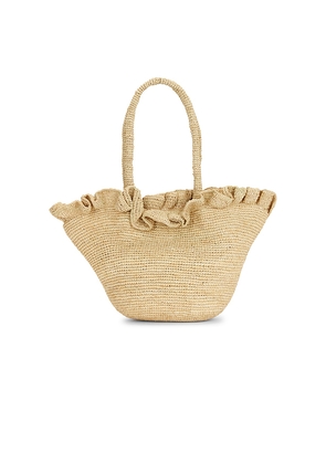 Loeffler Randall Cyrus Woven Tote Bag in Neutral.
