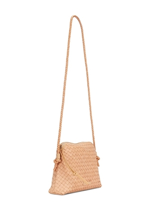 Loeffler Randall Mallory Woven Crossbody Bag in Tan.