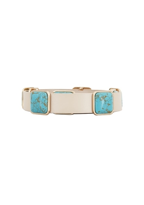 Lele Sadoughi Oasis Station Belt in Teal. Size S/M. Also in L/XL.