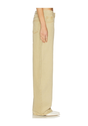 LIONESS Horseshoe Jeans in Beige. Size S. Also in XXS, XS, M, L, XL.