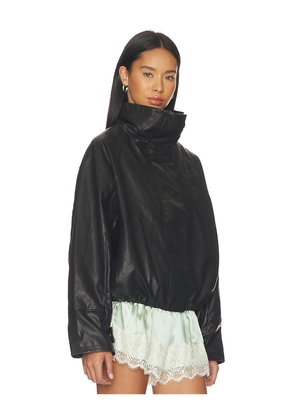 LIONESS Shoreline Funnel Jacket in Black. Size S. Also in XL.