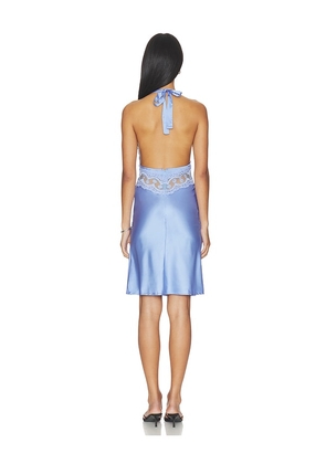 LIONESS Solana Midi Dress in Blue. Size XXS. Also in M, L, XL, XXL.