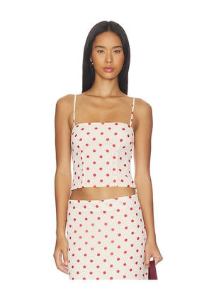 MORE TO COME Annie Cami Top in Cream. Size XXS. Also in XS, S, M, L, XL.