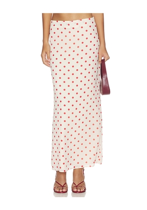 MORE TO COME Annie Maxi Skirt in Cream. Size XXS. Also in L, M, S, XL, XS.