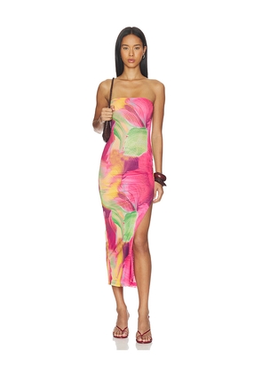 MORE TO COME Jamila Maxi Dress in Pink,Green. Size XXS. Also in L, M, S, XL, XS.