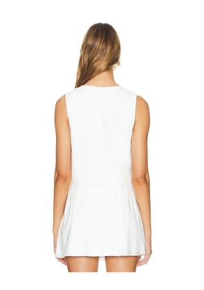 Show Me Your Mumu Vicky Vest in White. Size XS. Also in S, M, L, XL.