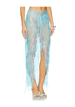 Sketch-Y Hiba Skirt in Baby Blue. Size S. Also in XS, L.