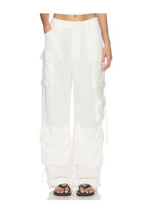 Steve Madden Duo Pant in White. Size S. Also in XS, M, L.