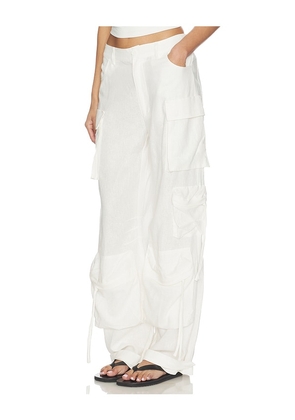 Steve Madden Duo Pant in White. Size S. Also in XS, M, L, XL.