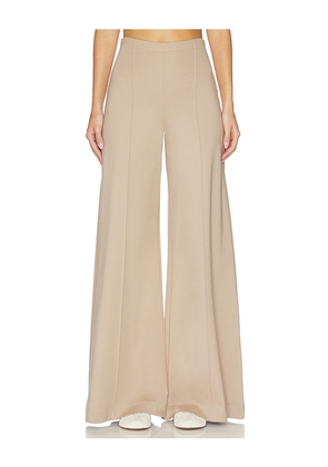 Ripley Rader Ponte Knit Wide Leg Pant in Tan. Size S. Also in XS, M, L.