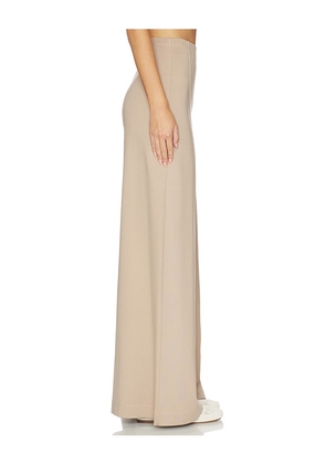 Ripley Rader Ponte Knit Wide Leg Pant in Tan. Size S. Also in XS, M, L.