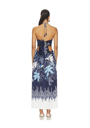 Poupette St Barth Isore Long Dress in Navy. Size XS. Also in S, M.
