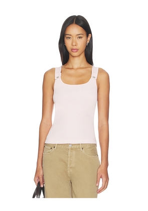 Still Here Snap Tank Top in Pink. Size XS. Also in L, M, S, XL/1X, XXL/2X.