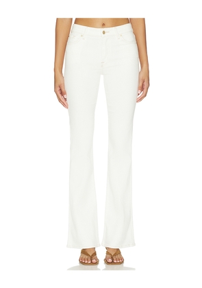 7 For All Mankind The Leggy Bootcut Jeans in White. Size 25. Also in 26, 27, 28, 29, 30, 31, 32, 33, 34.