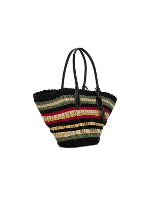 Polo Ralph Lauren Twist Raffia Tote Bag in Brown.