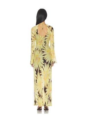 The Wolf Gang Lottie Maxi Dress in Yellow. Size XS. Also in S, M.