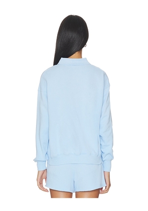 Polo Ralph Lauren Island Fleece Polo Sweatshirt in Baby Blue. Size XXS. Also in M, XL.