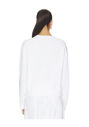 Polo Ralph Lauren Cotton Bear Crew Neck Pullover Sweater in White. Size XXS. Also in S, M, L, XL.