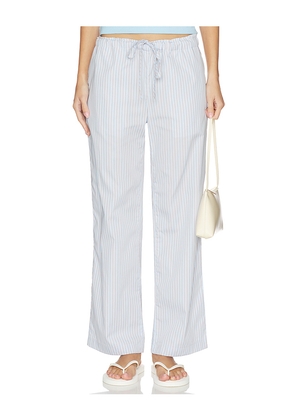 VIR VITA Clara Stripe Pant in Baby Blue. Size XS. Also in S, M, L, XL.