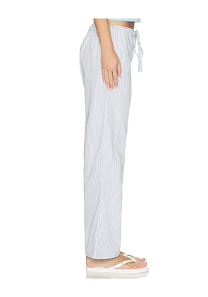 VIR VITA Clara Stripe Pant in Baby Blue. Size XS. Also in S, M, L, XL.