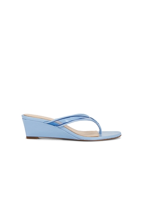 Veronica Beard Clea Wedge Sandal in Baby Blue. Size 6. Also in 6.5, 7, 7.5, 8, 8.5, 9, 9.5, 10.