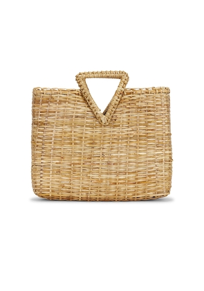 Veronica Beard Bamboo Vesper Tote Bag in Neutral.