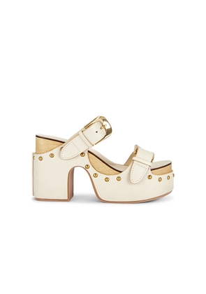 Zimmermann Alight Wedge Sandal in White. Size 37. Also in 38, 40.
