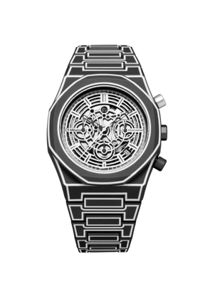 D1 Milano Polycarbonate Skeleton Chronograph 40.5mm - Black