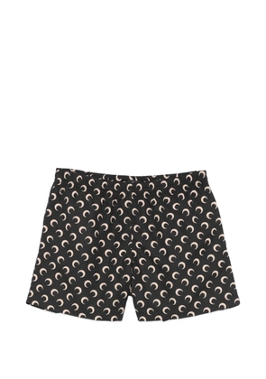 Marine Serre moon-print swim shorts - Black