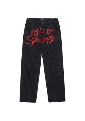 Vale Symbol embroidered jeans - Black