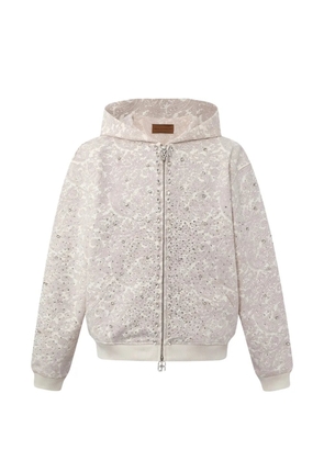 BIRTH OF ROYAL CHILD crystal-embellished hoodie and track pants set - Neutrals