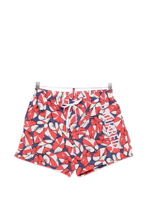 DSQUARED2 leaf-print logo-print swim shorts